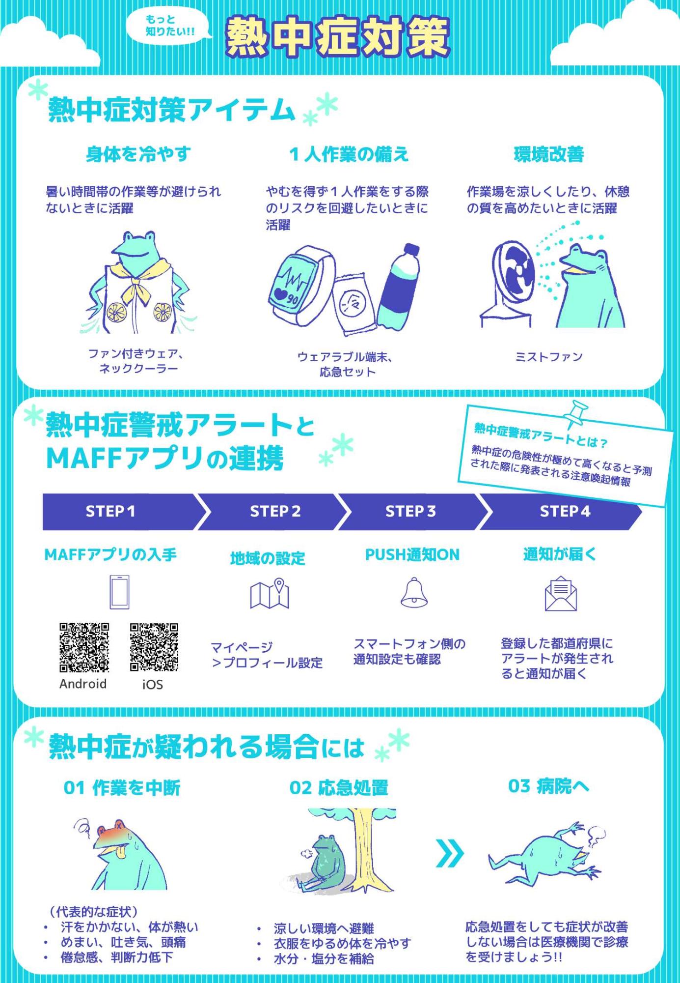 熱中症対策のチラシです。