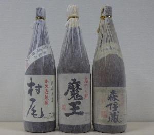 公売物件1：芋焼酎「3M」1800ml 3本セット（森伊蔵・魔王・村尾）【第1