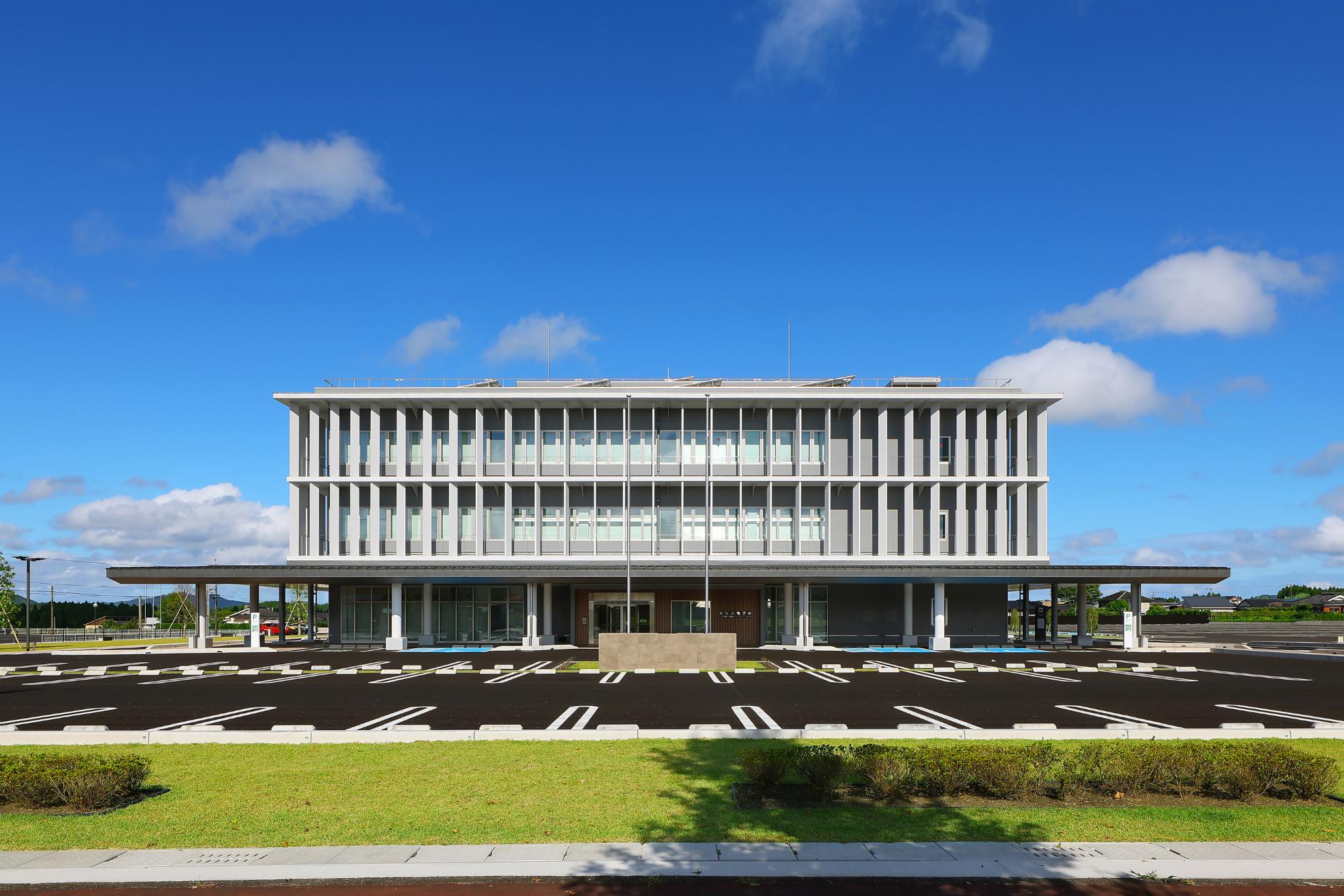 南九州市役所知覧新庁舎内にある南九州市福祉事務所の外観写真