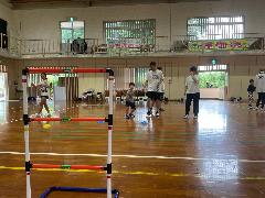 九玉小1・2年生親子学級レクリエーション(九玉小学校体育館)