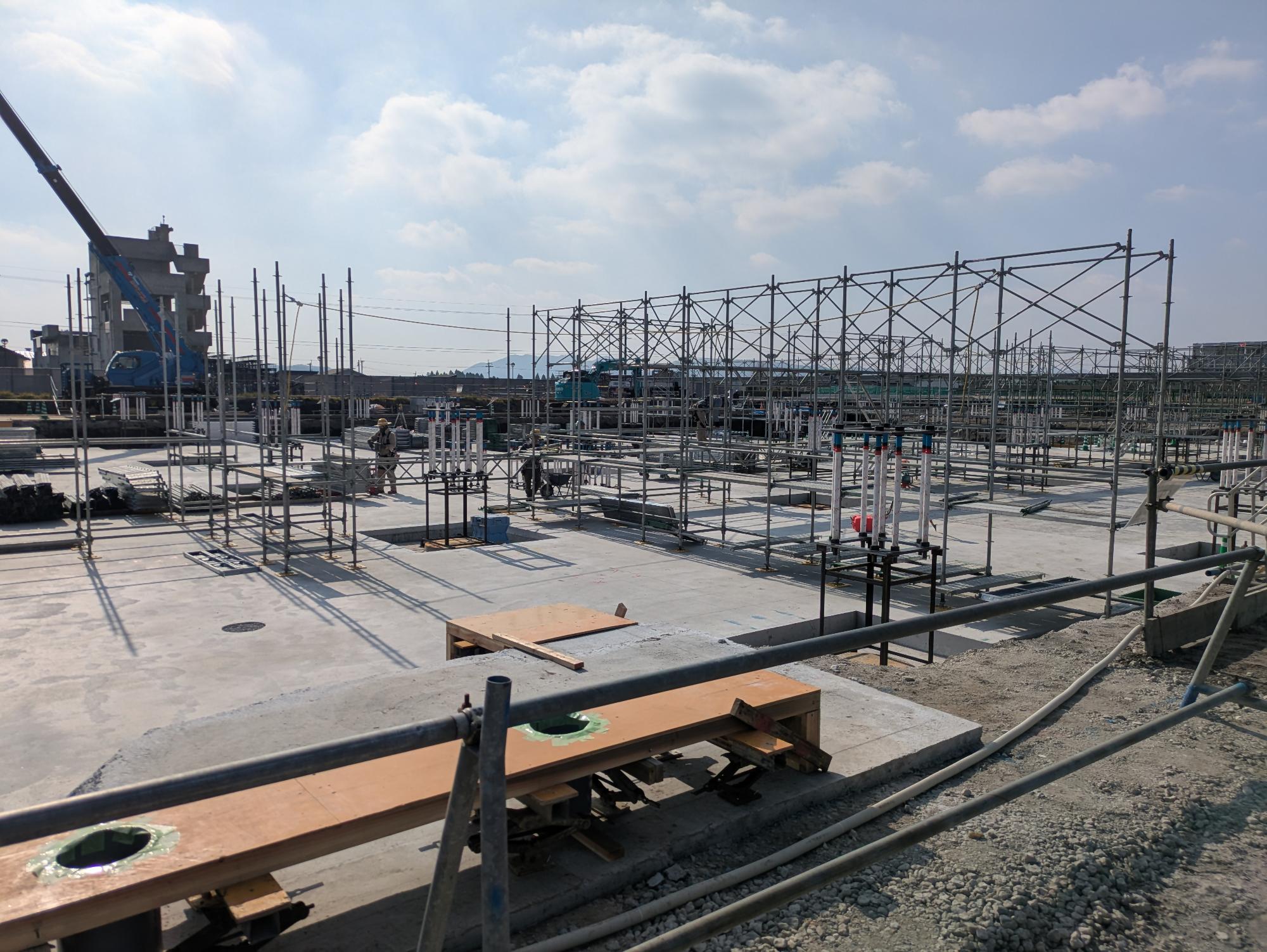 建設現場の様子(基礎工事)