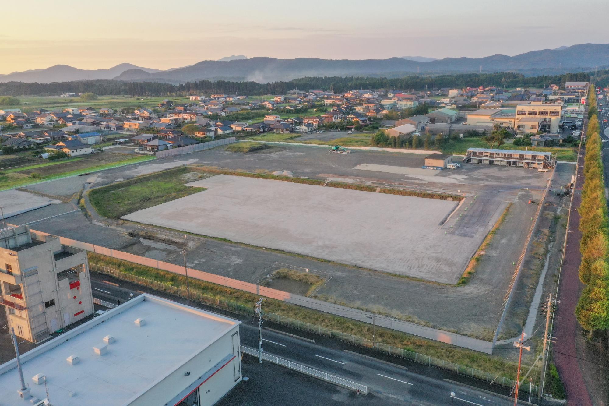 重機搬入前の様子(10月中旬頃)