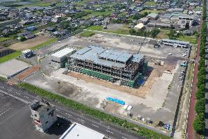 新庁舎造成工事の様子(消防署側から)