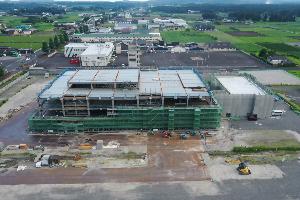新庁舎造成工事の様子(北側から2)