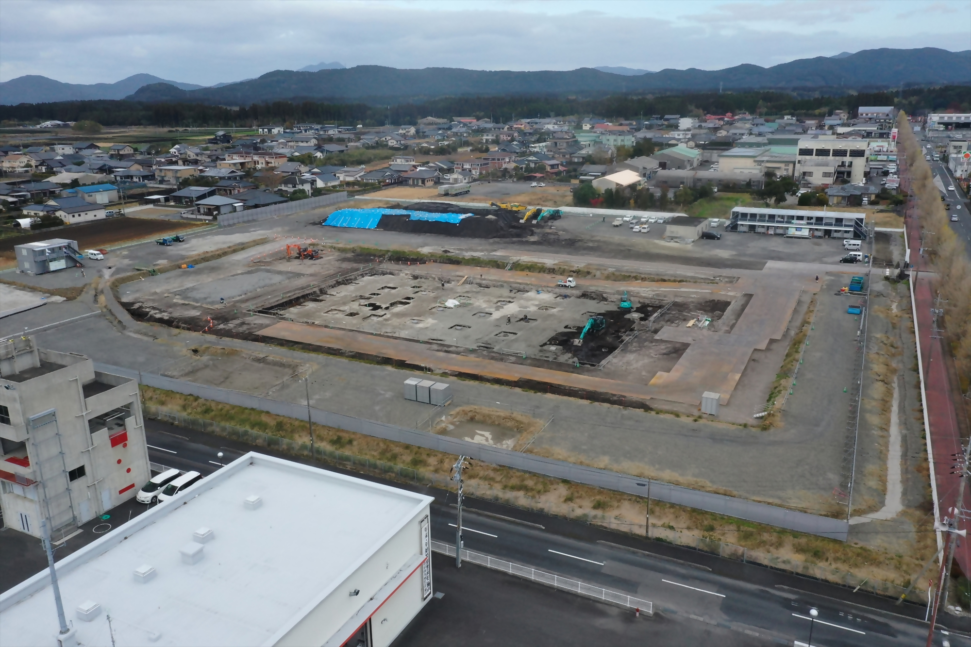 新庁舎建設現場の様子(全体)