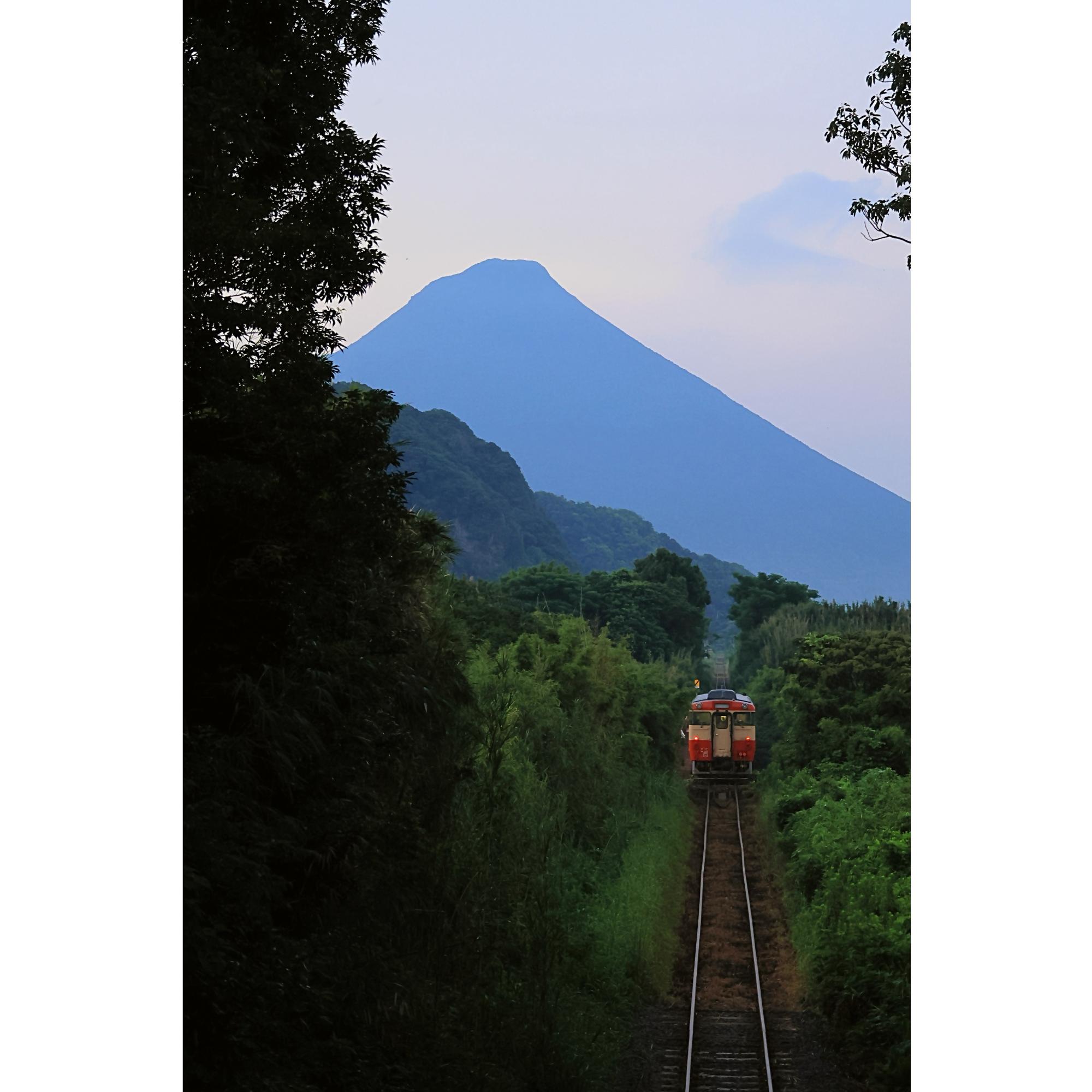 頴娃駅近く