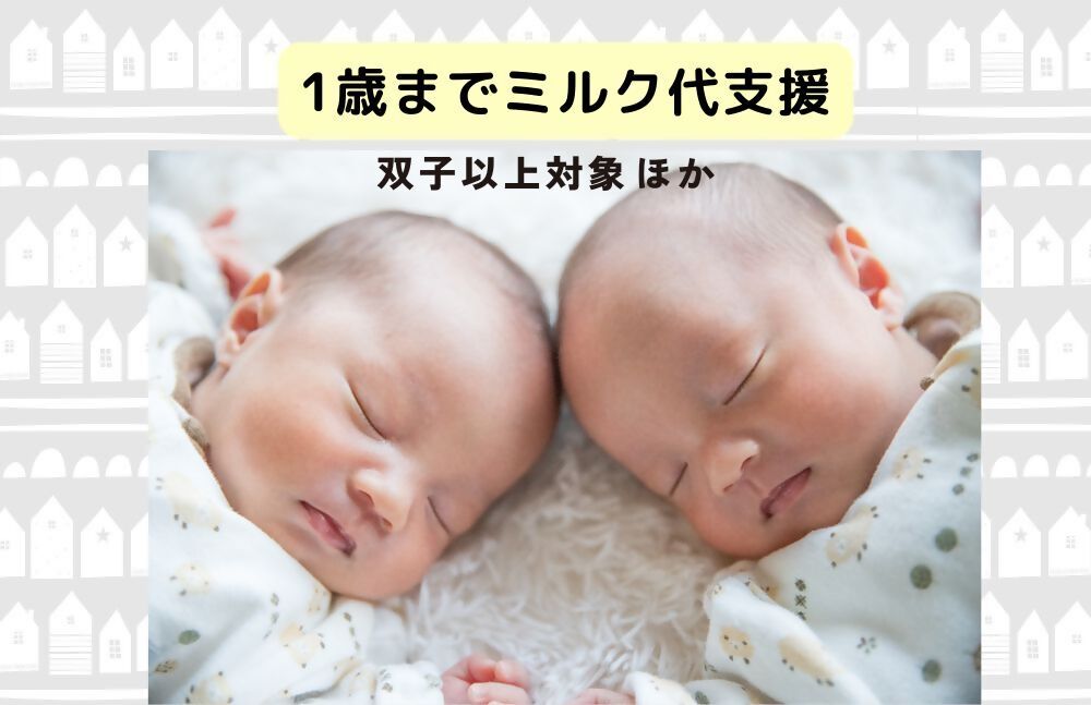 双子・多胎児のミルク代補助