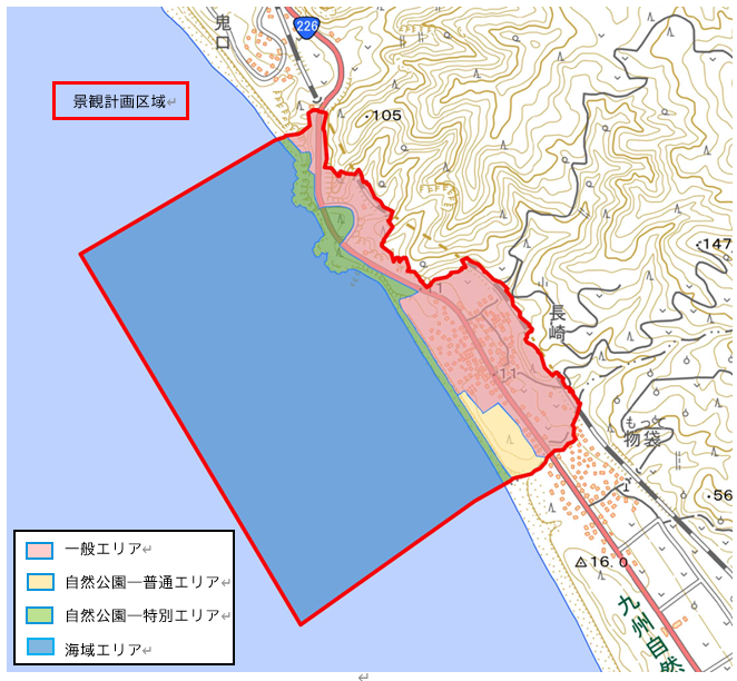 瀬平景観計画区域図