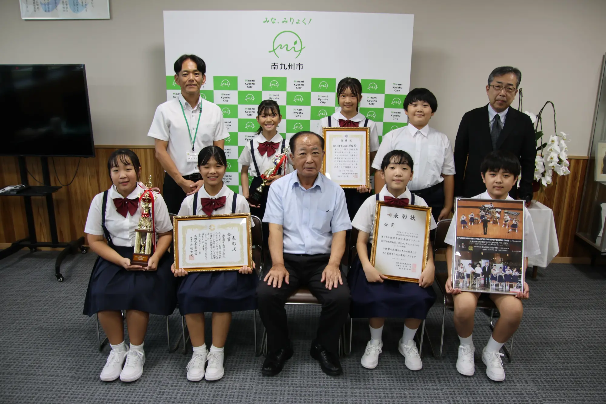 川辺小学校金管バンド 九州大会で金賞受賞