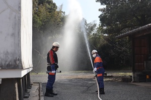 消火ホース点検