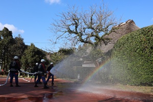 旧高城家住宅での訓練