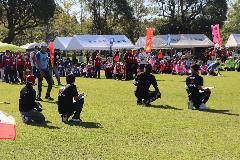 高校生クラブ活動の様子（市民体育大会での運営補助ボランティア）