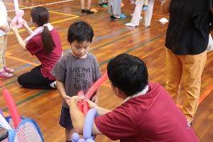 子ども会フェスティバルでのバルーンアート