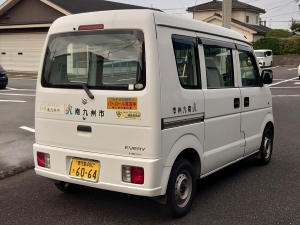 南九州市公用車公売軽箱バン後方写真