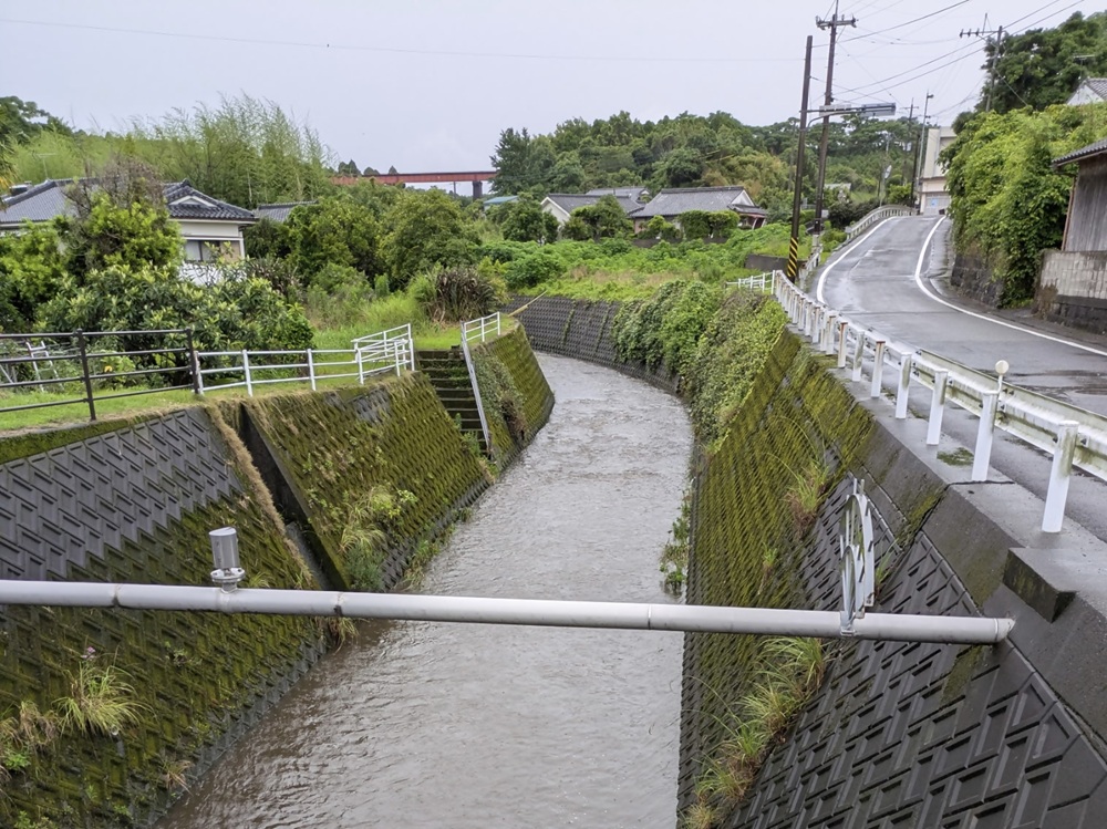 水成川橋からみた水成川