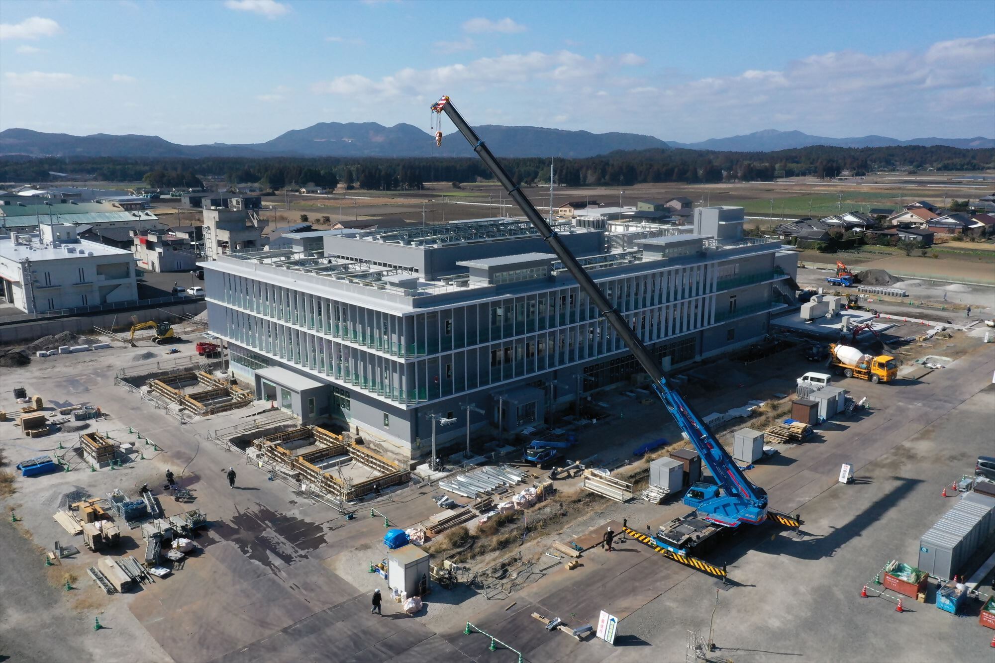 新庁舎造成工事の様子（北東側から）