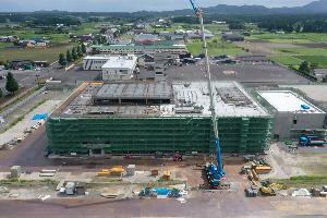新庁舎建設現場の様子（北側から2）