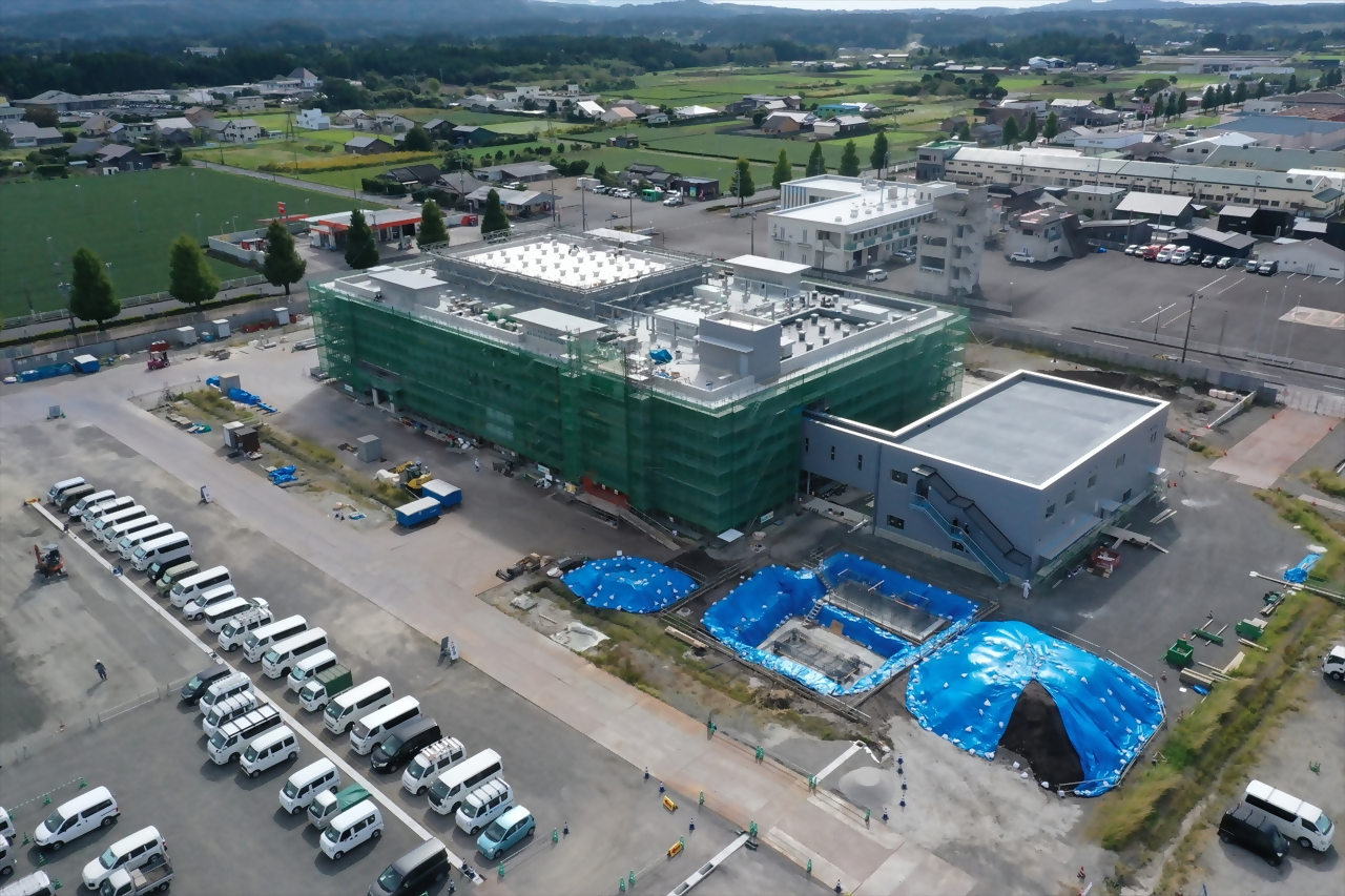 新庁舎造成工事の様子（北側から2）