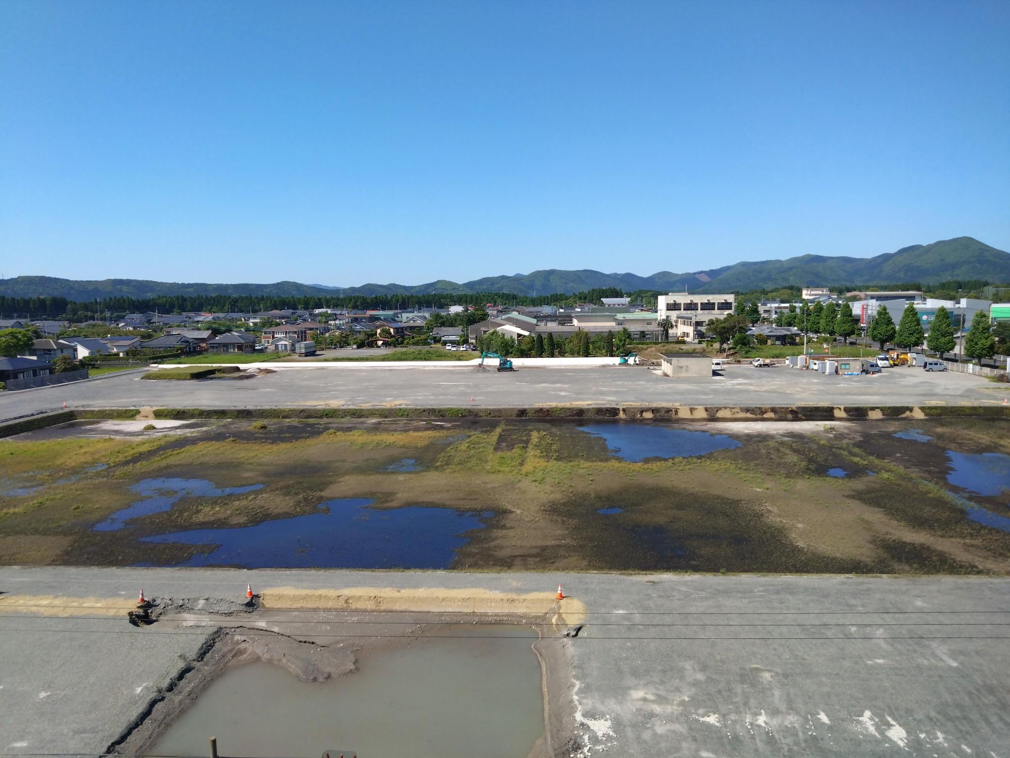 新庁舎造成工事の様子
