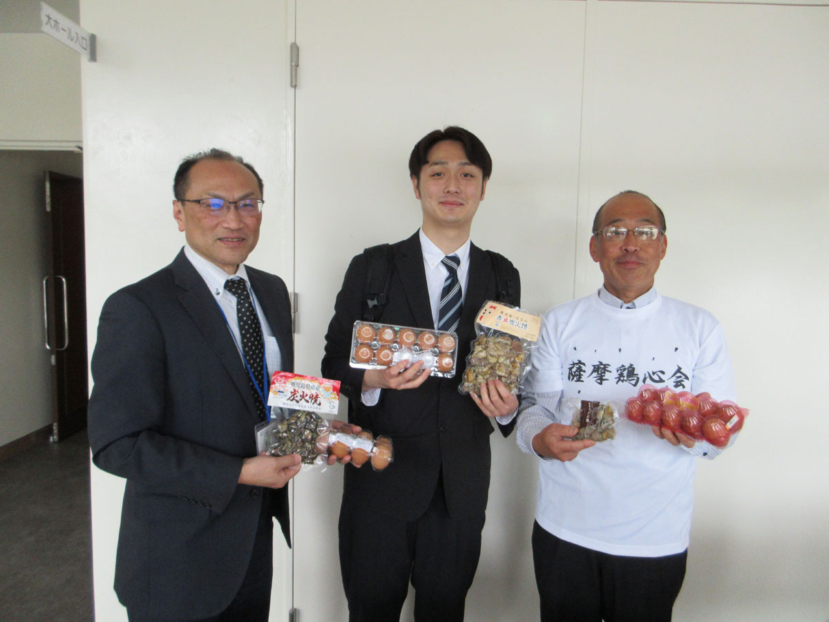 薩摩鶏心会の鶏卵・鶏肉をPR