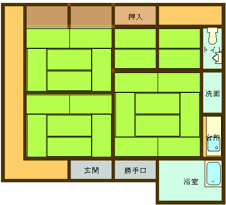 平山邸の間取り図