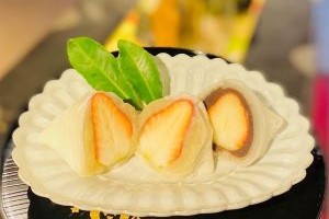 カフェサクラノヤカタのいちご大福の写真